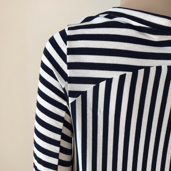 Zara Blue and White Striped Tunic - Picture 7 of 8